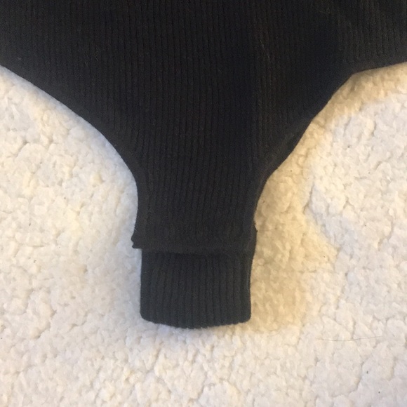 NWT | Favorite Daughter | Black Thong Knit Cardigan Bodysuit Size Large - Picture 6 of 8